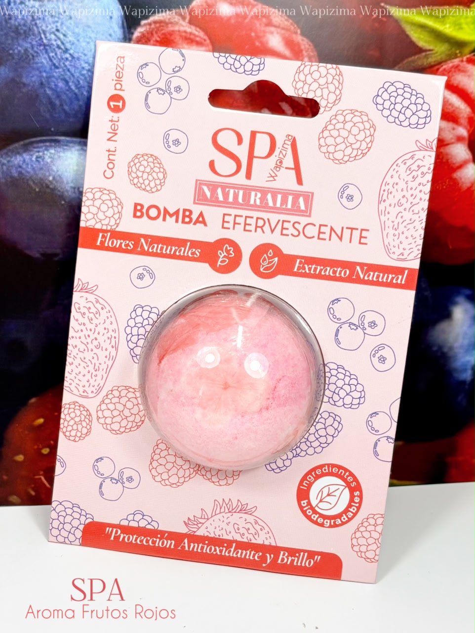 Bomba Efervescente Frutos Rojos