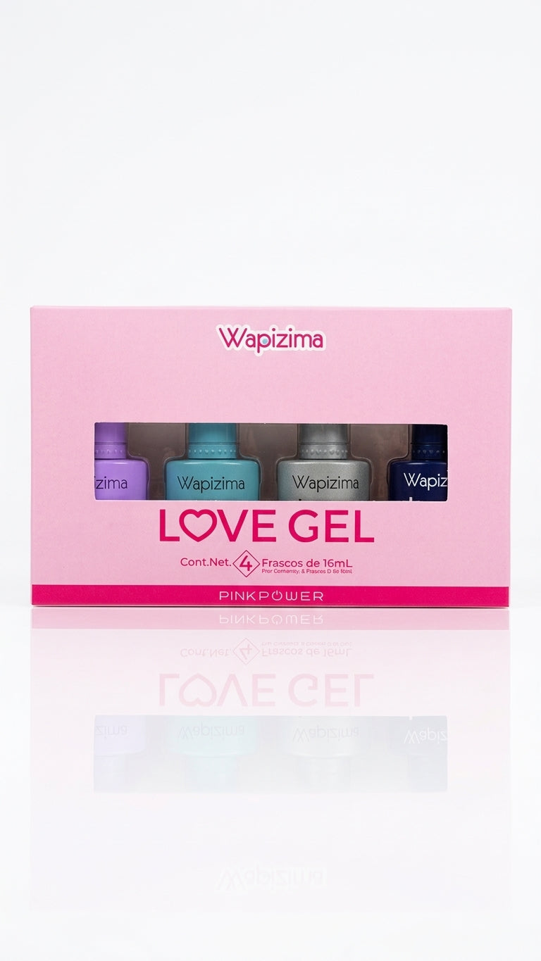 Kit Love Gel 4 piezas Pink Power (color)