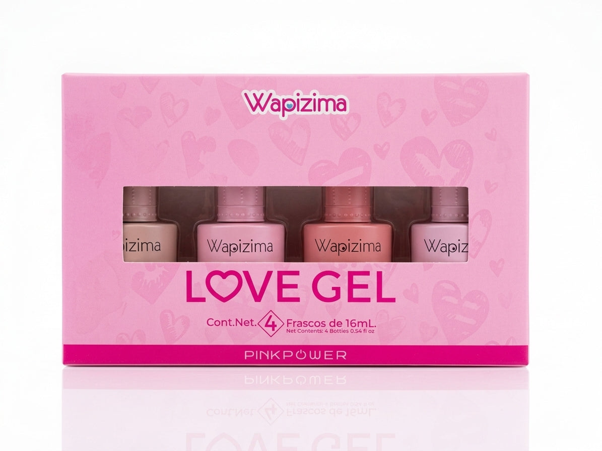 Kit Love Gel 4 piezas (nude)