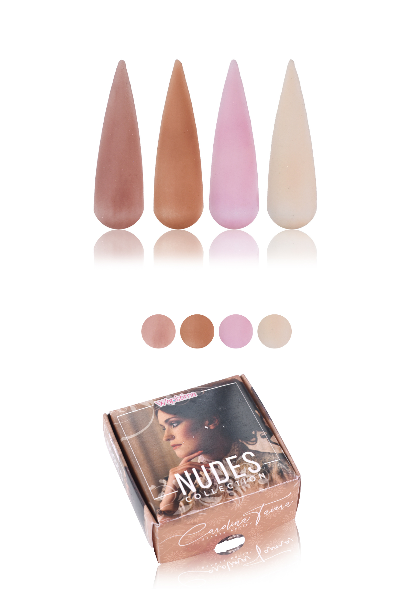 Colección Acrílica "Nudes" 4pzas
