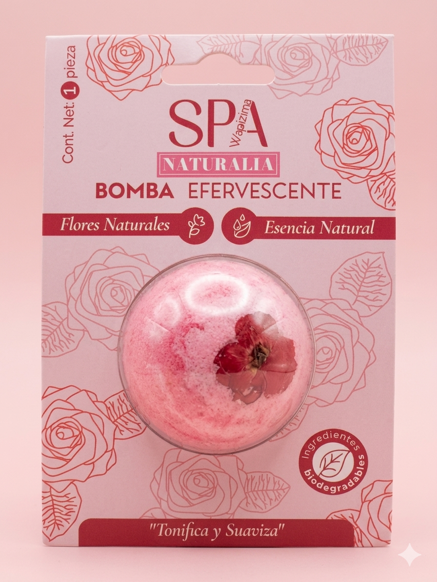 Bomba Efervescente Rosas Rojas