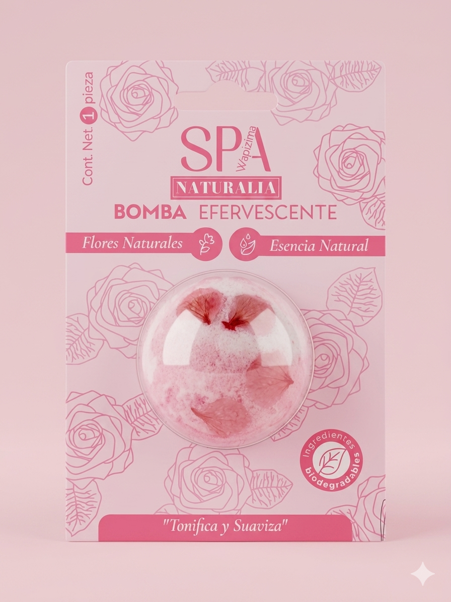 Bomba Efervescente Rosas Rosas