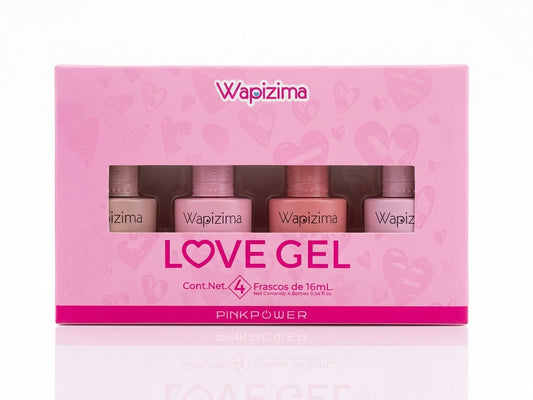 Kit Love Gel 4 piezas (nude)