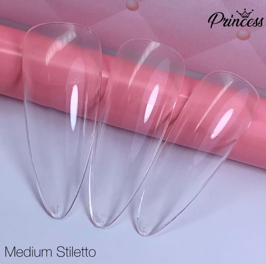 Princess Tips Soft Gel Medium Stiletto 480 pzs