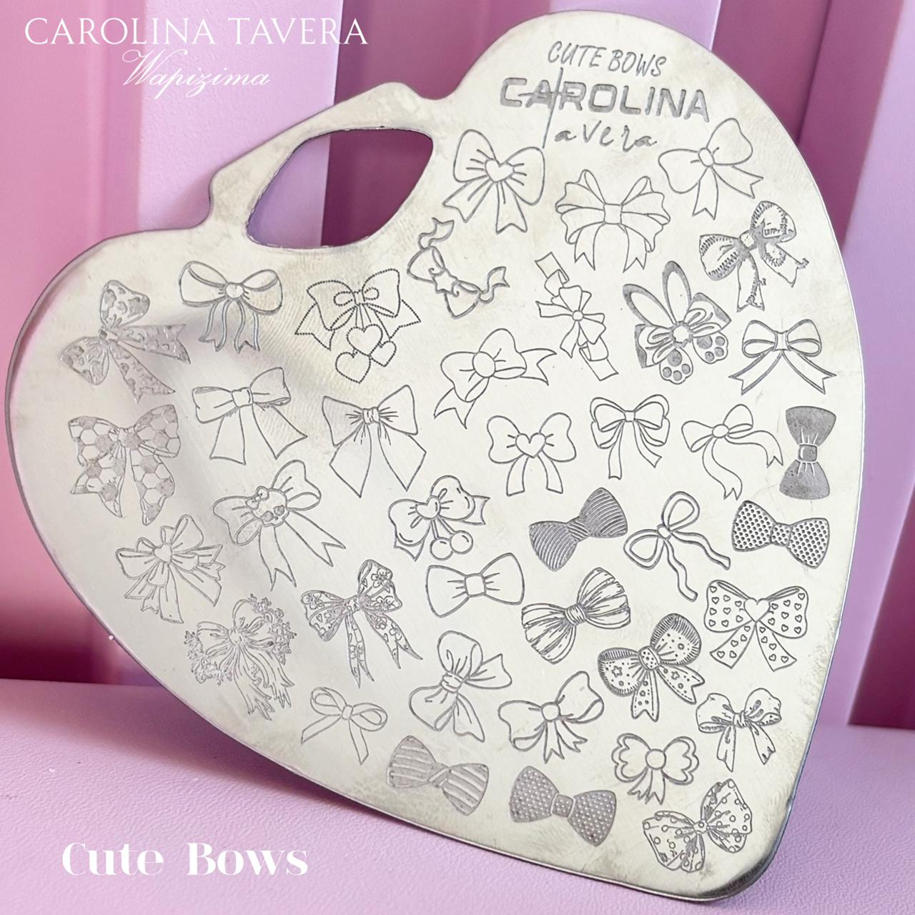 Placas  "Cute Bows" Teddy