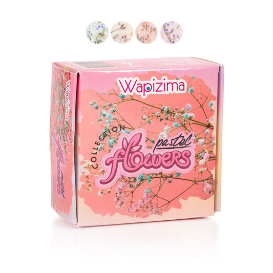 Colección Acrílica Pastel Flowers 4pzas