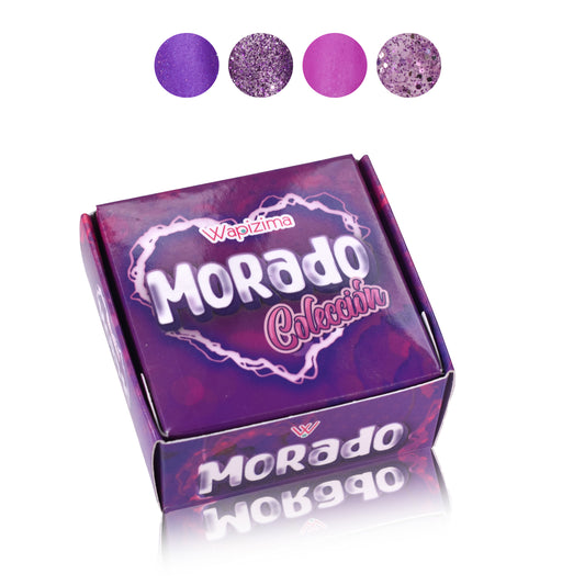 Colección Acrílica Morado 4pzas