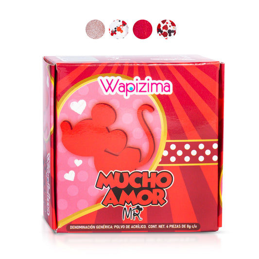 Colección Acrílica Mucho Amor Mr 4pzas
