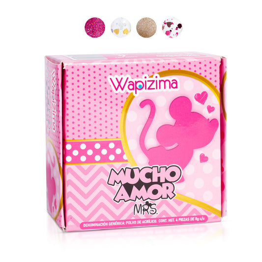 Colección Acrílica Mucho Amor Mrs 4pzas