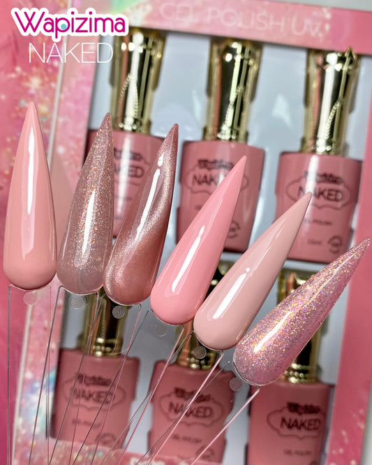 Gama de Gel Naked 6pzas