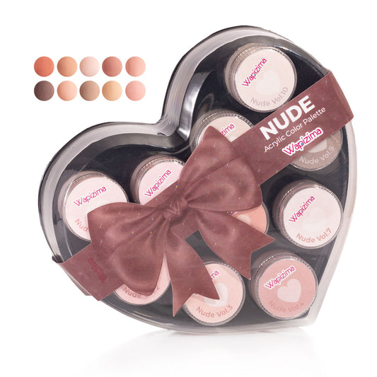 Estuche de Corazón "Nude" 10pzas
