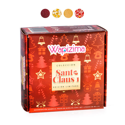 Colección Acrílica Santa Claus "1" 4pzas